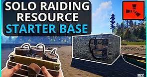 SOLO Satchel Raiding A RICH Resource Base! Rust Solo Survival Gameplay