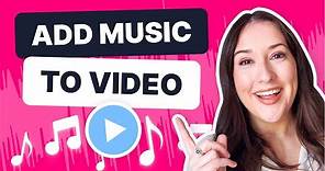 How to Add Music to a Video - Fast & Free!!