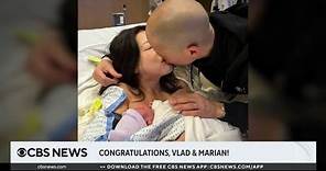 CBS News: Vladimir Duthiers, wife Marian welcome baby girl (02-02-2023)