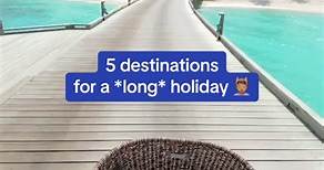5 destinations for a *long* holiday 🍹 1. Maldives 2. Greece 3. Costa Rica 4. Thailand 5. Indonesia Do you have a big vacation planned for 2024? Let us know where you’re going 👇 #TravelTok #LongVacationFeels #VacationMode #2024TravelGoals