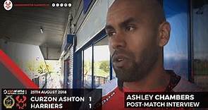 Ashley Chambers post-match: Curzon Ashton 1-1 Harriers 25/08/18