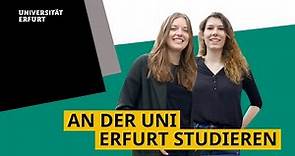 An der Universität Erfurt studieren – unterwegs mit den Studentinnen Nathalie und Pauline
