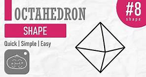 How to draw an Octahedron | Simple & Easy