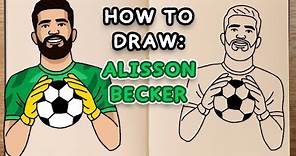 How to draw and colour! ALISSON BECKER (step by step drawing tutorial)