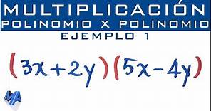 Multiplicación de expresiones algebraicas | Polinomio por polinomio | Ejemplo 1