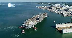 Time-Laps: USS George Washington Completes Dry Dock