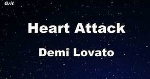 Heart Attack - Demi Lovato Karaoke 【No Guide Melody】 Instrumental