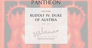 Rudolf IV, Duke of Austria Biography | Pantheon