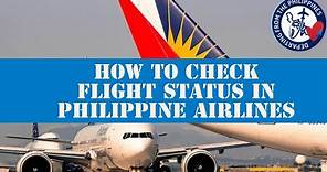 How to Check Flight Status in Philippine Airlines | Liz Calim