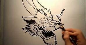 How To Draw A Chinese Dragon Head