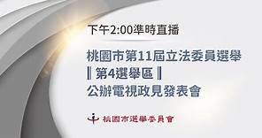 桃園市第11屆立法委員選舉(第6選舉區)公辦電視政見發表會