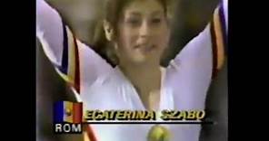 Ecaterina SZABO (ROM) beam - 1984 Olympics Los Angeles EF