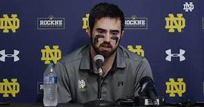 Drew Pyne Postgame Press Conference vs. Southern Cal | Notre Dame Football