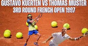 GUSTAVO KUERTEN VS THOMAS MUSTER| 1997 MENS FRENCH OPEN 3RD ROUND