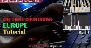 The Final Countdown - Europe | How to Play with Lyrics and Chords Tutorial