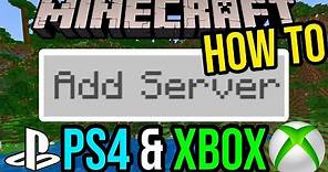 How To Add Servers On Minecraft PS4/5 & Xbox