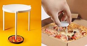 還真的做出來啦！IKEA 攜手 必勝客 將披薩盒內「塑膠小桌」放大打造全新聯名「超巨披薩桌」！ - COOL-STYLE 潮流生活網