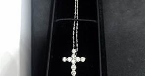 [ K&K  1.00ct 1克拉] PT900  鑽石 十字架 項鍊 鑽石總重1克拉-Yahoo奇摩拍賣