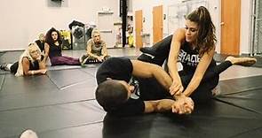 Eve Torres leads a Women Empowered self-defense course at the WWE Performance Center