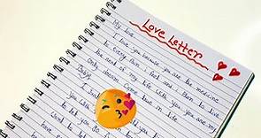 Love Letter In English For Girlfriend#Howtowriteimpressiveloveletter#Viral#Easyhandwritingbyflora