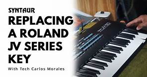 Synth Repair & Restoration Tip 4: How to replace a Roland JV Series Key