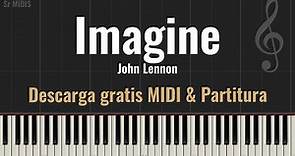 Imagine - John Lennon | Facíl | Partitura & MIDI GRATIS.