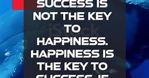 Success is not the key to happiness. Happiness is the key to success. If you love what you are doing, you will be successful. 😇🔥 | Motivational Quotes | Inspirational Quotes #motivation #quotes