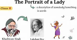the portrait of a lady class 11 in hindi / class 11 english chapter 1 the portrait of a lady