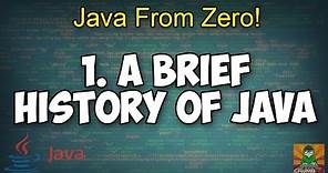 A Brief History of Java - 1 [Java From Zero]