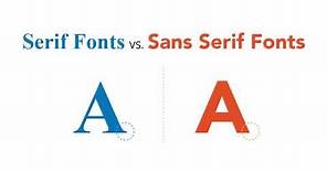 Serif vs Sans Serif Fonts: What's the difference?