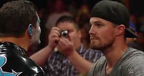 Cody Rhodes attacks Stephen Amell: Raw, Aug. 10, 2015