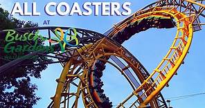 All Coasters at Busch Gardens Williamsburg + On-Ride POVs - Front Seat Media