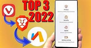 TOP 3 NAVEGADORES PODEROSOS 🚀 PARA ANDROID MEJOR QUE CHROME 2022 | Veloces y Sin Anuncios (Brave)