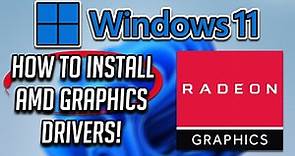 How To Download and Install AMD Graphics Card Drivers on Windows 11 - [Tutorial]