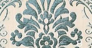 5 Colors/Classic Floral Damask Velvet Fabric/Drapery, Upholstery, Decor, Costume/Fabric by The Yard (Teal)