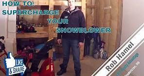 How to supercharge your snowblower MUST SEE!