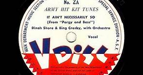 V-Disc 2 Dinah Shore, Bing Crosby, John Charles Thomas