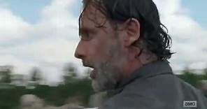 The Walking Dead 7x09 Steel Cable Scene / Hundreds Of Walkers Cut Down By Rick & Michonne
