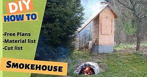 How To Build A Smokehouse - DIY smokehouse with Construction Plan and Material List