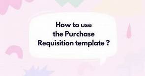 Purchase Requisition (Basic) Template