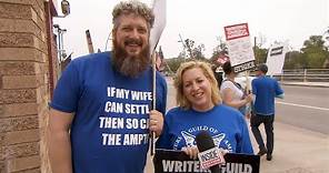 Striking Writers Try to Find Love on Picket Lines