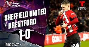 Highlights & Goles: Sheffield United v. Brentford 1-0 | Premier League | Telemundo Deportes