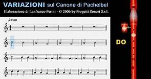 Variazioni sul Canone di Pachelbel per Flauto dolce