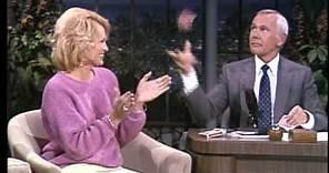 Johnny Carson Teaches Card Tricks to Angie Dickinson on the Tonight Show Starring Johnny Carson