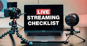 The Ultimate Live Streaming Equipment Checklist