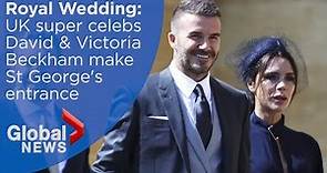 Royal Wedding: David and Victoria Beckham arrive for Royal Wedding