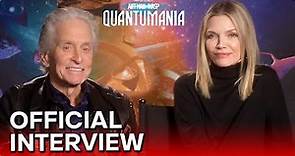 ANT-MAN AND THE WASP: QUANTUMANIA (2023) Michelle Pfeiffer & Michael Douglas Official Interview