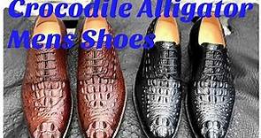 Genuine Crocodile, Alligator Skin Leather Mens Shoes #lifewithstyle