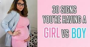 30 SIGNS YOU'RE HAVING A BABY BOY VS BABY GIRL (Gender Prediction) | The Mom Life