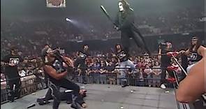 Sting Death Drops Bischoff & Ascends to the Rafters after NWO Surround the Ring! 1997 (WCW)